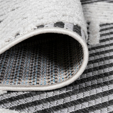 Jazz High-low Pile Art Deco Geometric Indoor/outdoor Area Rug